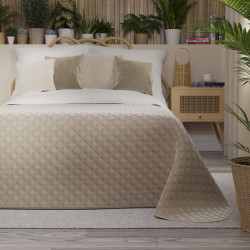 VELVI Narzuta dekoracyjna, rozmiar 170x210cm, kolor 015 ciemny kremowy