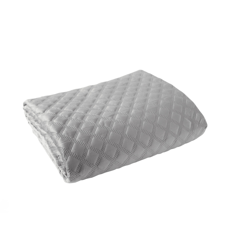 VELVI Narzuta dekoracyjna, rozmiar 170x210cm, kolor 005 jasny szary