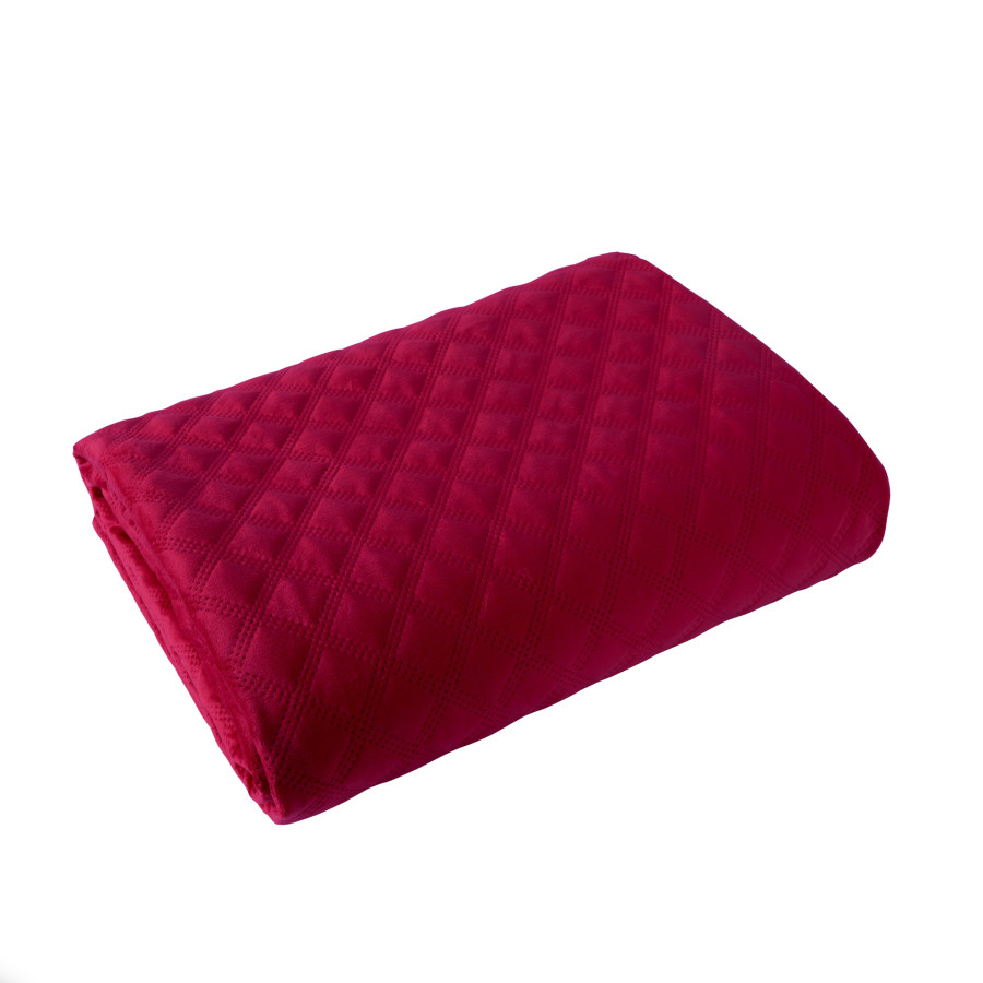 VELVI Narzuta dekoracyjna, rozmiar 220x240cm, kolor 043 czerwony