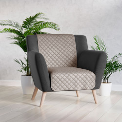 VELVI Narzuta dekoracyjna, rozmiar 70x160cm, kolor 017 szaro-beżowy