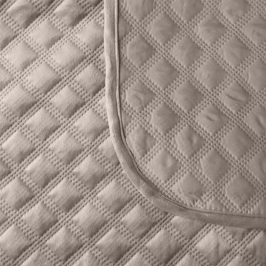 VELVI Narzuta dekoracyjna, rozmiar 70x160cm, kolor 017 szaro-beżowy