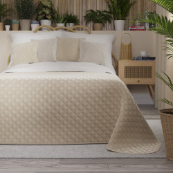 VELVI Narzuta dekoracyjna, rozmiar 170x210cm, kolor 003 jasny beżowy