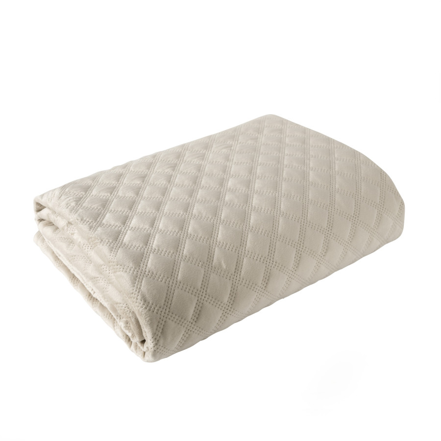 VELVI Narzuta dekoracyjna, rozmiar 170x210cm, kolor 003 jasny beżowy