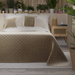 VELVI Narzuta dekoracyjna, rozmiar 170x210cm, kolor 001 ciemny beżowy