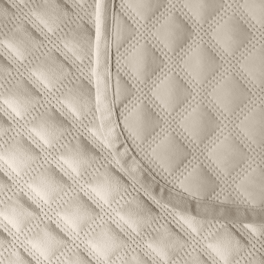 VELVI Narzuta dekoracyjna, rozmiar 170x210cm, kolor 001 ciemny beżowy