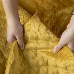 VELVI Narzuta dekoracyjna, rozmiar 220x240cm, kolor 019 szafranowy