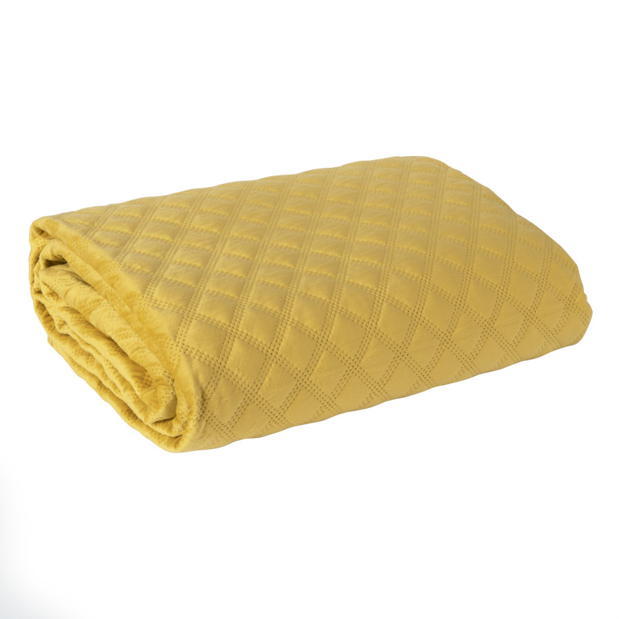 VELVI Narzuta dekoracyjna, rozmiar 220x240cm, kolor 019 szafranowy