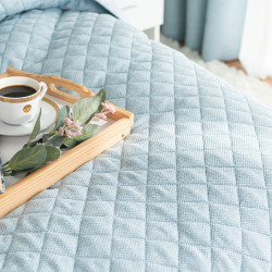 MOLLY Narzuta dekoracyjna, rozmiar 220x240cm, kolor 005 jasny niebieski