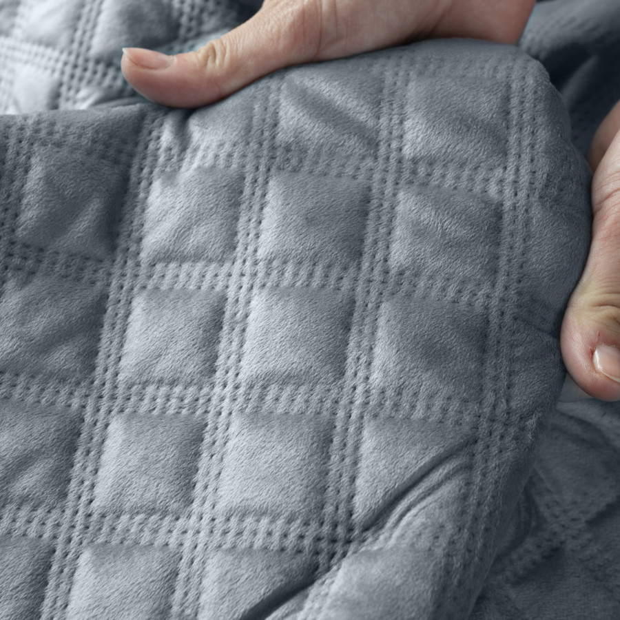 VELVI Narzuta dekoracyjna, rozmiar 220x240cm, kolor 063 niebieski