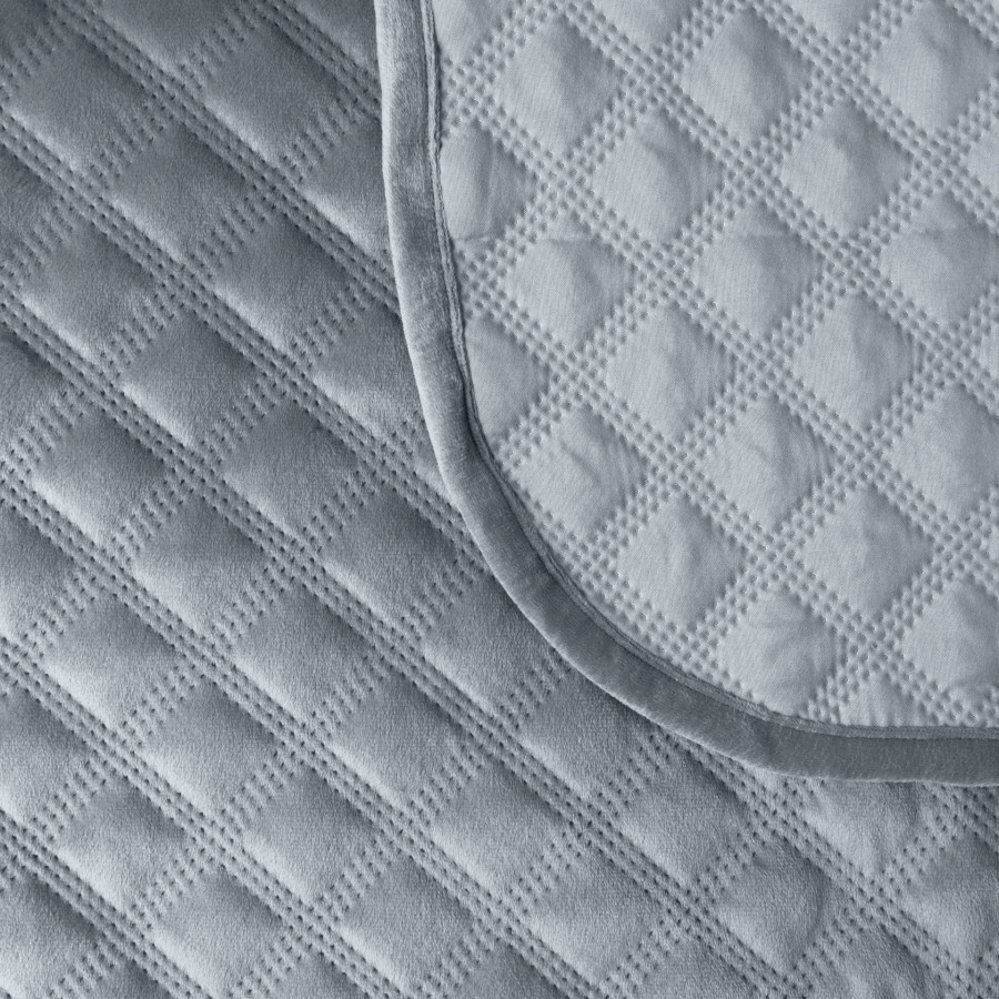 VELVI Narzuta dekoracyjna, rozmiar 220x240cm, kolor 063 niebieski