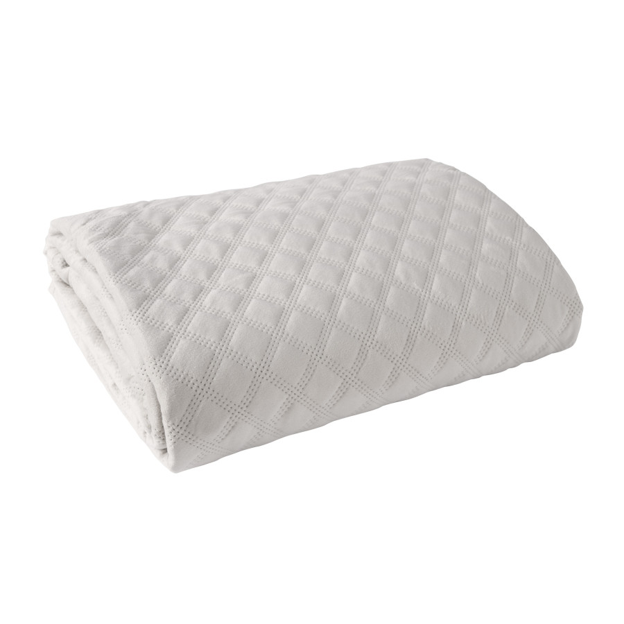 VELVI Narzuta dekoracyjna, rozmiar 170x210cm, kolor 018 ciepły jasny szary