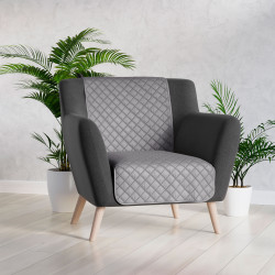 VELVI Narzuta dekoracyjna, rozmiar 70x160cm, kolor 005 jasny szary