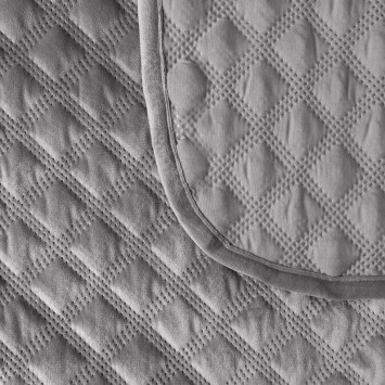 VELVI Narzuta dekoracyjna, rozmiar 70x160cm, kolor 005 jasny szary 2