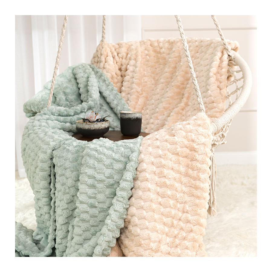 MIKOS koc dekoracyjny, rozmiar 160x200cm, kolor 009 ciemny beżowy