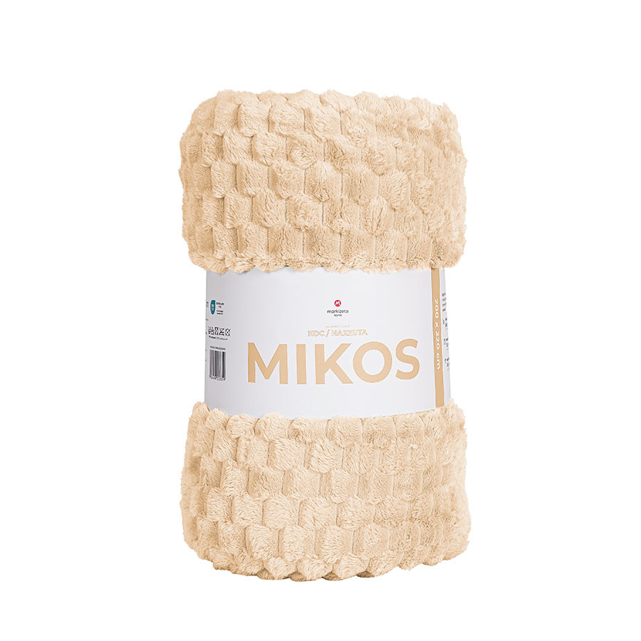 MIKOS koc dekoracyjny, rozmiar 160x200cm, kolor 009 ciemny beżowy