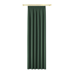 BLACKOUT VELVET Zasłona gotowa na taśmie, szerokość 140cm x wysokość 240cm, kolor 010 ciemny zielony butelkowy