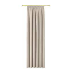 BLACKOUT VELVET Zasłona gotowa na taśmie, szerokość 140cm x wysokość 240cm, kolor 016 kremowy