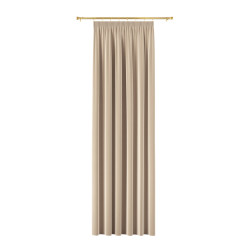 BLACKOUT VELVET Zasłona gotowa na taśmie, szerokość 140cm x wysokość 240cm, kolor 003 jasny beżowy