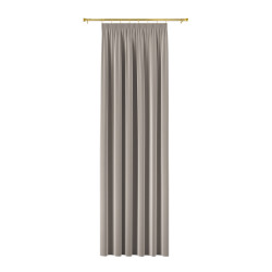 BLACKOUT VELVET Zasłona gotowa na taśmie, szerokość 140cm x wysokość 230cm, kolor 017 szaro-beżowy