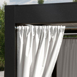 GARDENIA Zasłona gotowa na taśmie, szerokość 140cm x wysokość 220cm, kolor 050 biały 