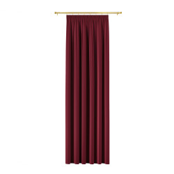 BLACKOUT VELVET Zasłona gotowa na taśmie, szerokość 140cm x wysokość 230cm, kolor 043 czerwony