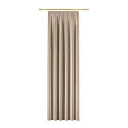 BLACKOUT VELVET Zasłona gotowa na taśmie, szerokość 140cm x wysokość 240cm, kolor 001 ciemny beżowy