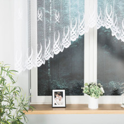 GOSIA Firanka żakardowa gotowa, szerokość 250 x wysokość 120cm, kolor 001 biały