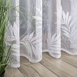 KAJA Firanka żakardowa gotowa, szerokość 300 x wysokość 250cm, kolor 001 biały