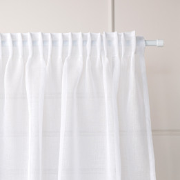 ETAMINA Firana gotowa na taśmie, szerokość 140 x wysokość 230cm, kolor 001 biały 