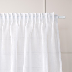 ETAMINA Firana gotowa na taśmie, szerokość 140 x wysokość 250cm, kolor 001 biały