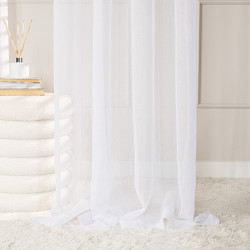 ETAMINA Firana gotowa na taśmie, szerokość 140 x wysokość 240cm, kolor 001 biały