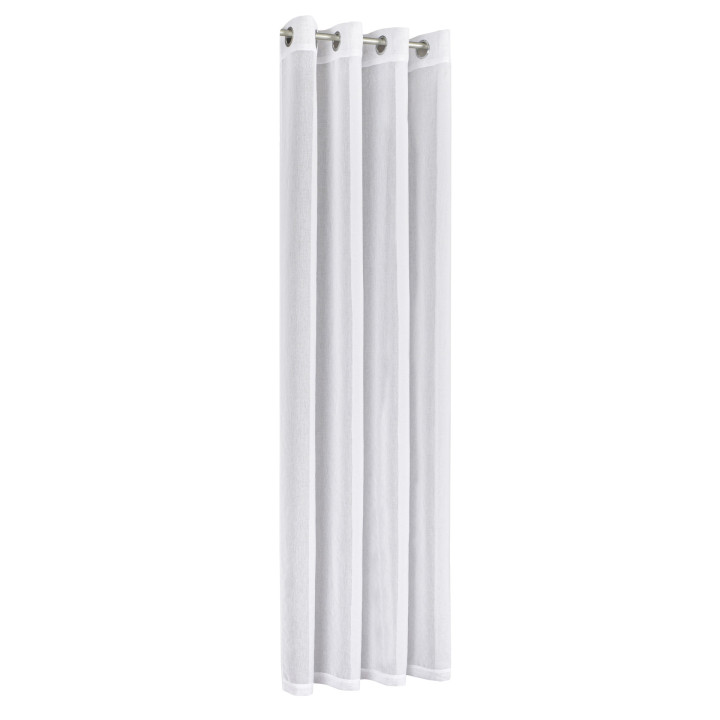 ETAMINA Firana gotowa na srebrnych przelotkach, szerokość 140 x wysokość 220cm, kolor 001 biały 