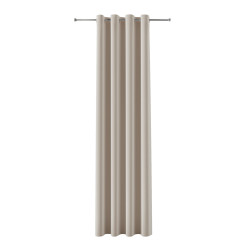 BLACKOUT VELVET Zasłona gotowa na przelotkach, szerokość 140cm x wysokość 230cm, kolor 018 ciepły jasny szary
