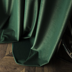 BLACKOUT VELVET Zasłona gotowa na przelotkach, szerokość 140cm x wysokość 230cm, kolor 010 ciemny zielony butelkowy