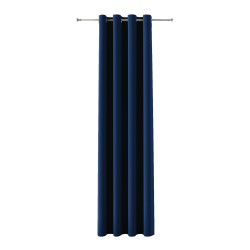 BLACKOUT VELVET Zasłona gotowa na przelotkach, szerokość 140cm x wysokość 230cm, kolor 011 granatowy