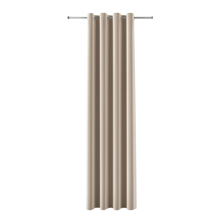 BLACKOUT VELVET Zasłona gotowa na przelotkach, szerokość 140cm x wysokość 240cm, kolor 015 ciemny kremowy 
