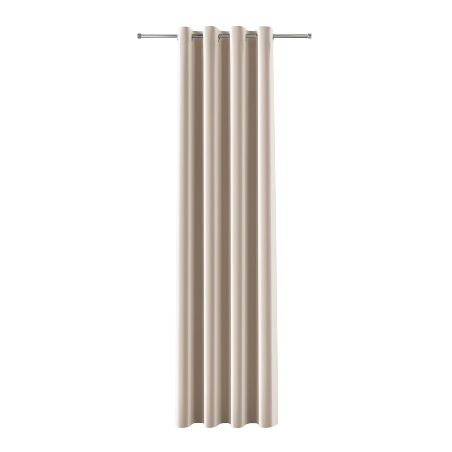 BLACKOUT VELVET Zasłona gotowa na przelotkach, szerokość 140cm x wysokość 240cm, kolor 016 kremowy