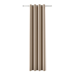 BLACKOUT VELVET Zasłona gotowa na przelotkach, szerokość 140cm x wysokość 240cm, kolor 001 ciemny beżowy