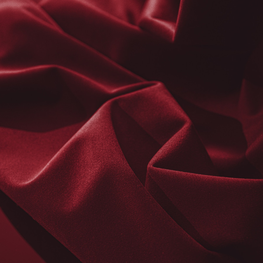 BLACKOUT VELVET Zasłona gotowa na przelotkach, szerokość 140cm x wysokość 240cm, kolor 043 czerwony