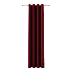 BLACKOUT VELVET Zasłona gotowa na przelotkach, szerokość 140cm x wysokość 240cm, kolor 043 czerwony