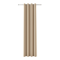 BLACKOUT VELVET Zasłona gotowa na przelotkach, szerokość 140cm x wysokość 230cm, kolor 003 jasny beżowy