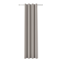 BLACKOUT VELVET Zasłona gotowa na przelotkach, szerokość 140cm x wysokość 230cm, kolor 017 szaro-beżowy