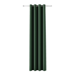 BLACKOUT VELVET Zasłona gotowa na przelotkach, szerokość 140cm x wysokość 240cm, kolor 010 ciemny zielony butelkowy