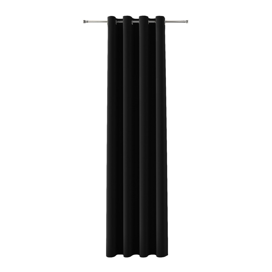 BLACKOUT VELVET Zasłona gotowa na przelotkach, szerokość 140cm x wysokość 250cm, kolor 111 czarny