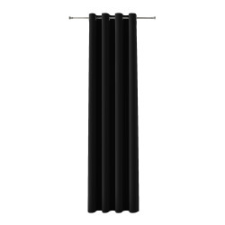 BLACKOUT VELVET Zasłona gotowa na przelotkach, szerokość 140cm x wysokość 250cm, kolor 111 czarny