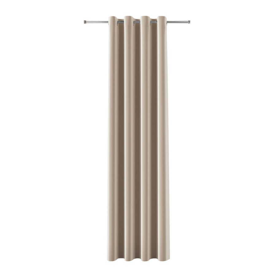 BLACKOUT VELVET Zasłona gotowa na przelotkach, szerokość 140cm x wysokość 250cm, kolor 015 ciemny kremowy