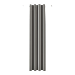 BLACKOUT VELVET Zasłona gotowa na przelotkach, szerokość 140cm x wysokość 240cm, kolor 005 jasny szary