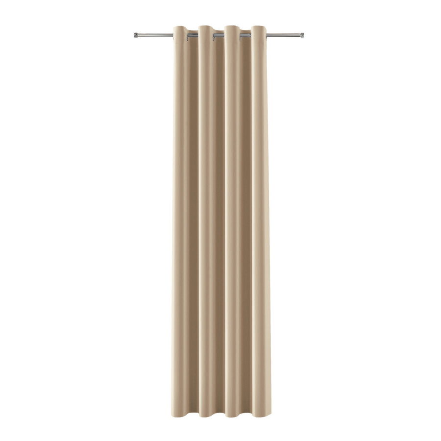 BLACKOUT VELVET Zasłona gotowa na przelotkach, szerokość 140cm x wysokość 240cm, kolor 003 jasny beżowy