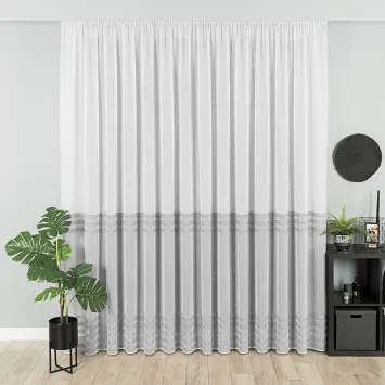 Firanka gotowa fantazyjna z taśmą RAYAS · 400x240 · kolor 599013-003