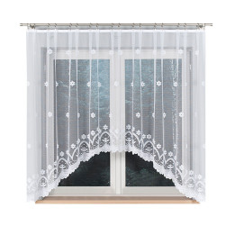 Firanka żakardowa gotowa FLORENTYNA 330x160 biała